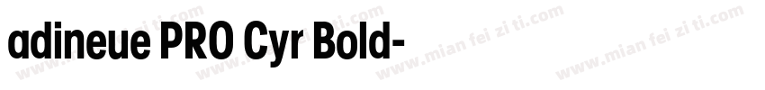 adineue PRO Cyr Bold字体转换